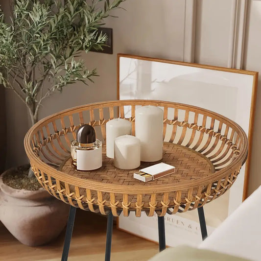 1 Oakrian Rattan Side Table Nesting Table
